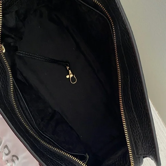 Michael Kors Black Satchel with Gold Accents - Picture 7 of 9